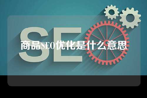 商品SEO优化是什么意思