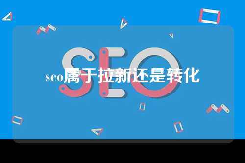 seo属于拉新还是转化