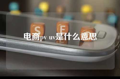 电商pv uv是什么意思