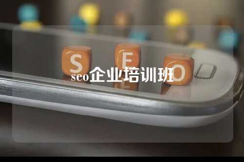 seo企业培训班