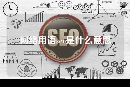 网络用语seo是什么意思