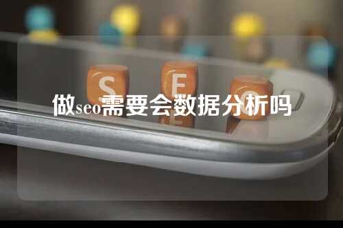 做seo需要会数据分析吗