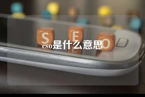 cso是什么意思