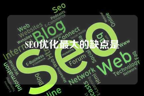 SEO优化最大的缺点是