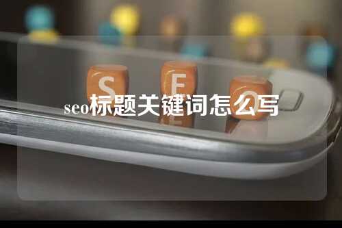 seo标题关键词怎么写