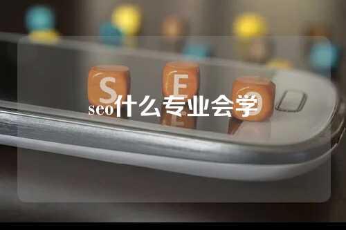 seo什么专业会学