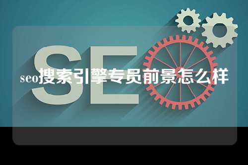 seo搜索引擎专员前景怎么样