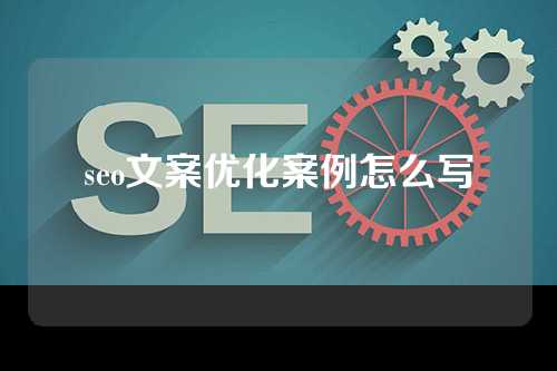 seo文案优化案例怎么写