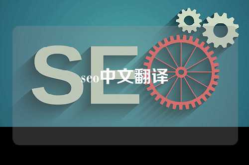 seo中文翻译