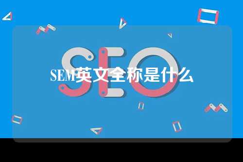 SEM英文全称是什么