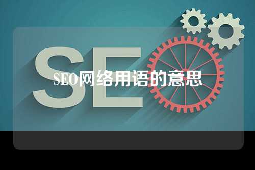 SEO网络用语的意思